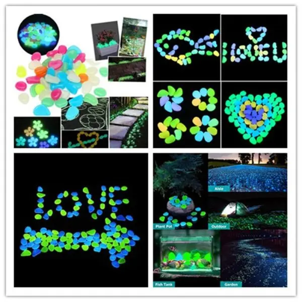 Светещи камъни (100бр в пакет) - Rainbow Stones » Murzel.bg Светещи камъни Rainbow Stones - murzel.bg
