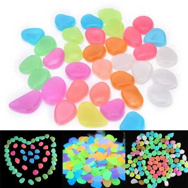 Светещи камъни (100бр в пакет) - Rainbow Stones » Murzel.bg Светещи камъни Rainbow Stones - murzel.bg