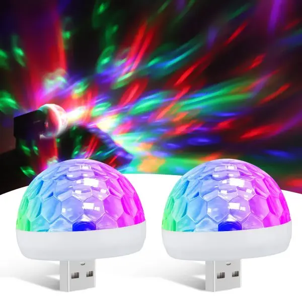 Мини диско лампа - LED magic ball USB » Murzel.bg Мини диско лампа-LED magic ball