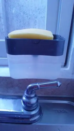 Click to view full screen Диспенсър с помпа дозатор за веро+подарък гъба - Pump Dispenser photo review