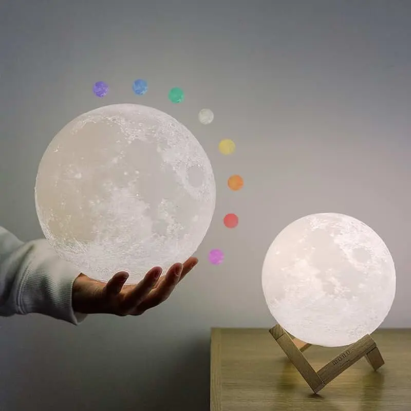 LED лампа луна с дистанционно управление - 3d Moon Lamp » Murzel.bg LED лампа луна с дистанционно управление - 3d Moon Lamp - Image 5