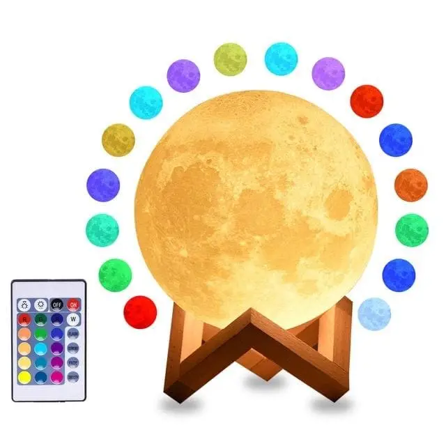 LED лампа луна с дистанционно управление - 3d Moon Lamp » Murzel.bg LED лампа луна с дистанционно управление - 3d Moon Lamp - Image 3