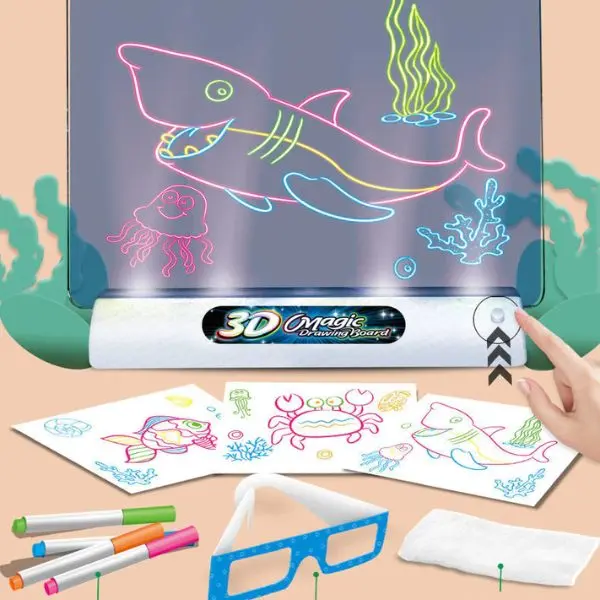 Магическа детска дъска за рисуване 3d - MagicBoard » Murzel.bg Магическа детска дъска за рисуване 3-d - MagicBoard