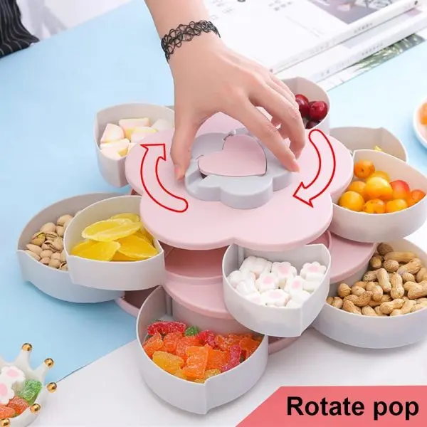 Двуетажна въртяща се чиния за бонбони - Candy plate » Murzel.bg Двуетажна въртяща се чиния за бонбони - Candy plate - Image 2