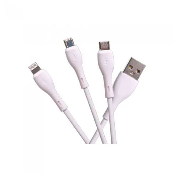 Кабел за бързо зареждане за телефон KLGO Premium Quality: Type C, IOS, MicroUSB - FastCable » Murzel.bg Кабел за бързо зареждане за телефон KLGO Premium Quality - Type C, IOS, Micro-USB - FastCable