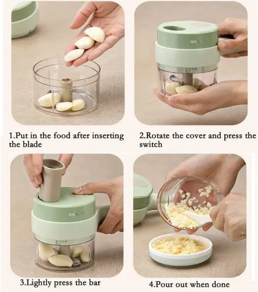 Електрически чопър за рязане с USB зареждане - Food Chopper » Murzel.bg Електрически чопър за рязане с USB зареждане - Food Chopper
