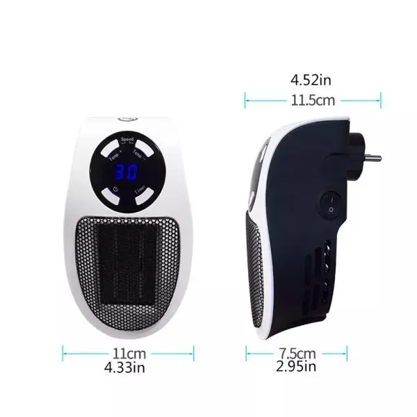 Мини вентилаторна печка-духалка за контакт 400W/500W/900W - Mini Heater » Murzel.bg Мини духалки за контакт - Mini Blower