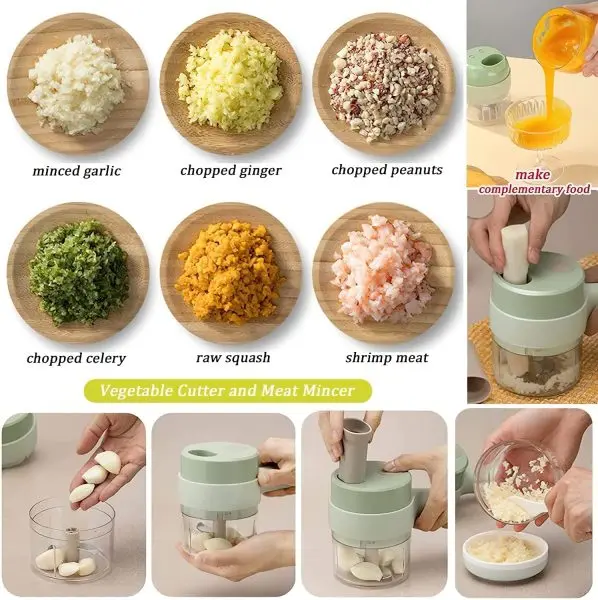 Електрически чопър за рязане с USB зареждане - Food Chopper » Murzel.bg Електрически чопър за рязане с USB зареждане - Food Chopper