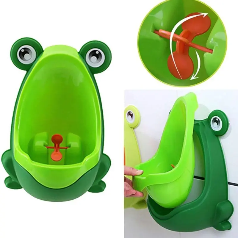 Детски писоар за стена във формата на жаба - FrogPotty » Murzel.bg Детски писоар - жабка - ВabyPotty