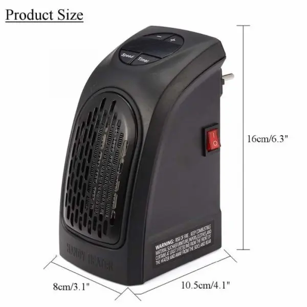Мини вентилаторна печка-духалка за контакт 400W/500W/900W - Mini Heater » Murzel.bg Мини духалки за контакт - Mini Blower