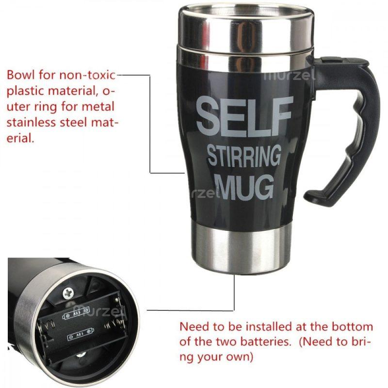 Малка саморазбъркваща се термочаша за кафе, чай и за път - LittleThermos