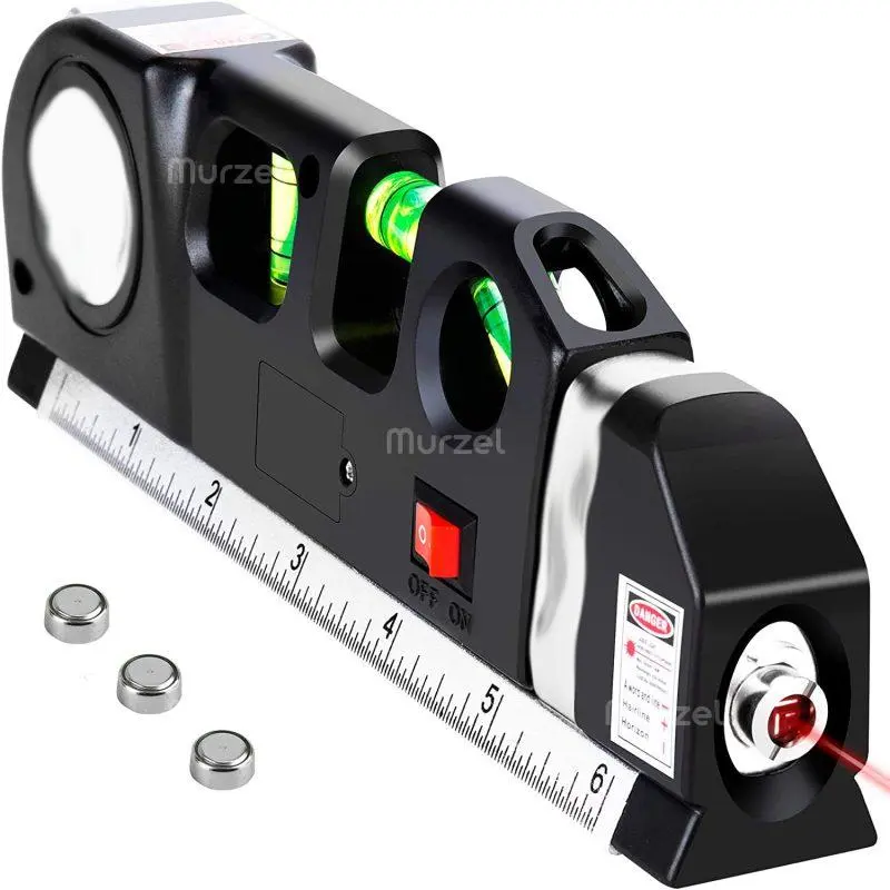 Лазерен нивелир с вградена ролетка и око за хоризонт, вертикал и 45° наклон - LaserLevel » Murzel.bg Лазерен нивелир с вградена ролетка и око за хоризонт, вертикал и 45° наклон - LaserLevel