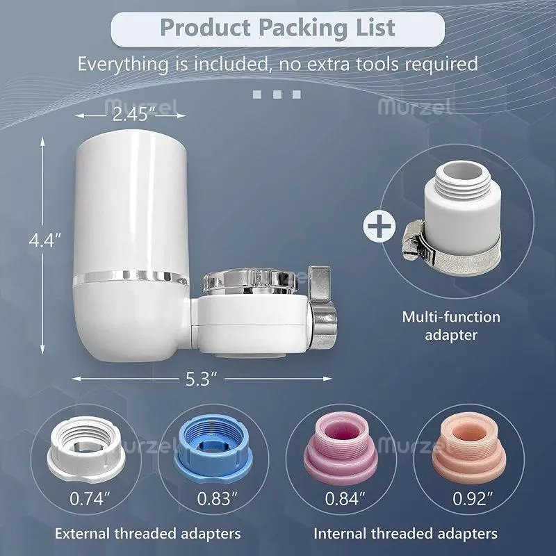 Пречиствател за вода с кран за пречистване и филтриране - WaterPurifier » Murzel.bg Пречиствател за вода с кран за пречистване и филтриране - WaterPurifier