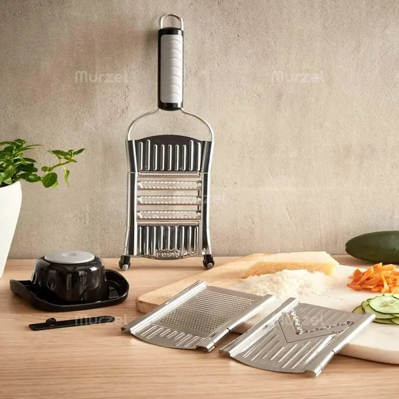 Кухненско мултифункционално ренде с приставки за плодове и зеленчуци - KitchenGrater » Murzel.bg Кухненско мултифункционално ренде с приставки за плодове и зеленчуци - KitchenGrater