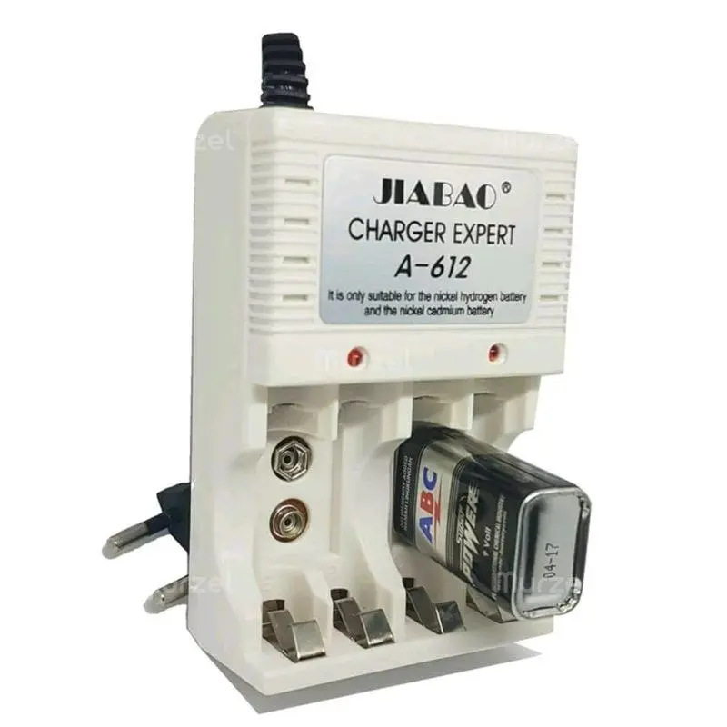 Зарядно устройство A612 за батерии АА/ААА/6F22 - Battery charger A-612 » Murzel.bg Зарядно устройство A-612 за батерии АА/ААА/6F22 - Battery charger A-612