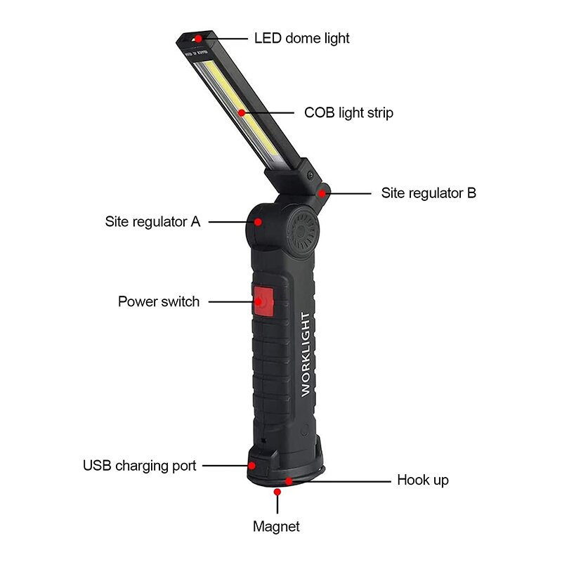 Магнитна акумулаторна работна лампа - Magnetic rechargeable Worklight » Murzel.bg Магнитна акумулаторна работна лампа - Magnetic rechargeable Worklight