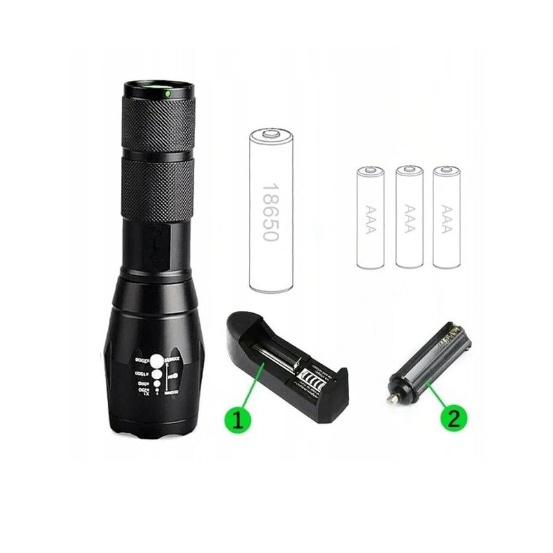 Тактическо фенерче T6 BL-1831 - Flashlight T6 » Murzel.bg Тактическо фенерче T6 BL-1831 - Flashlight T6