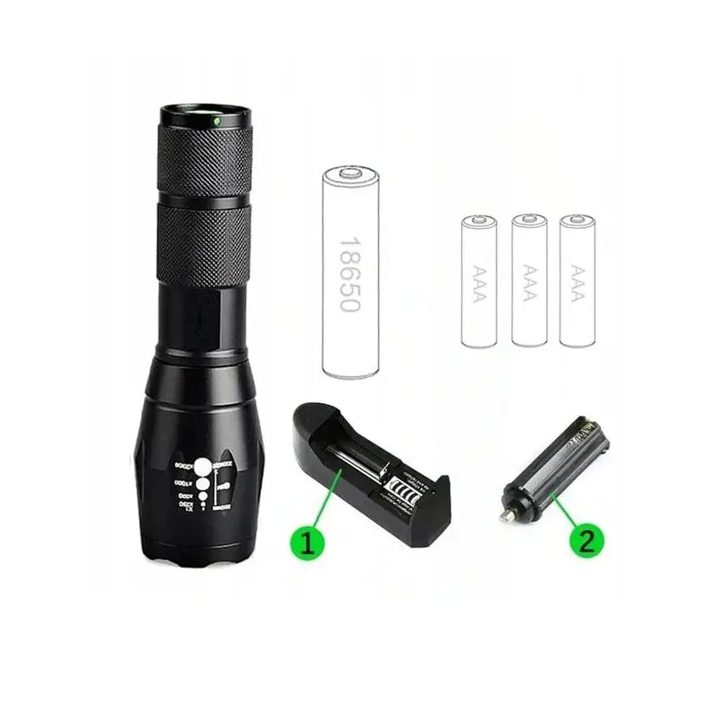 Тактическо фенерче T6 BL-1831 - Flashlight T6 » Murzel.bg Тактическо фенерче T6 BL-1831 - Flashlight T6