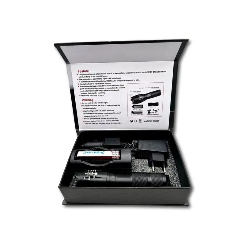 Тактическо фенерче T6 BL-1831 - Flashlight T6 » Murzel.bg Тактическо фенерче T6 BL-1831 - Flashlight T6