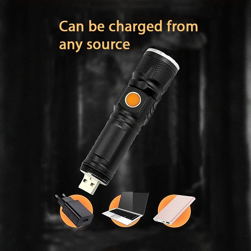 Джобно USB фенерче - USB Rechargeable LED Torch