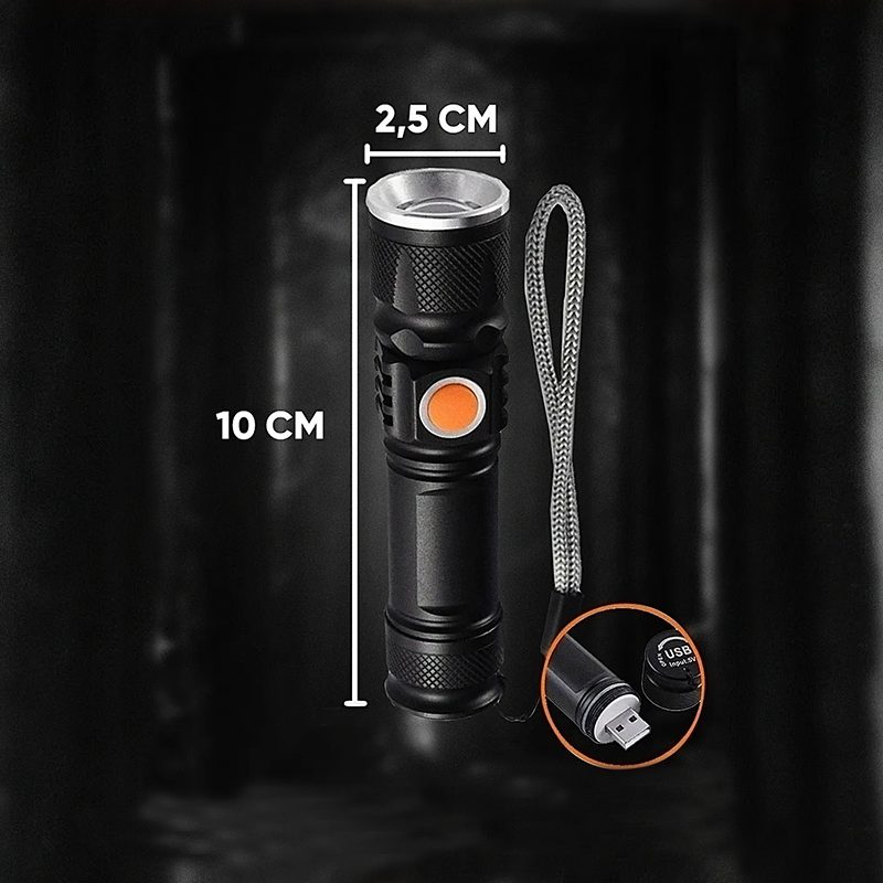Джобно USB фенерче - USB Rechargeable LED Torch
