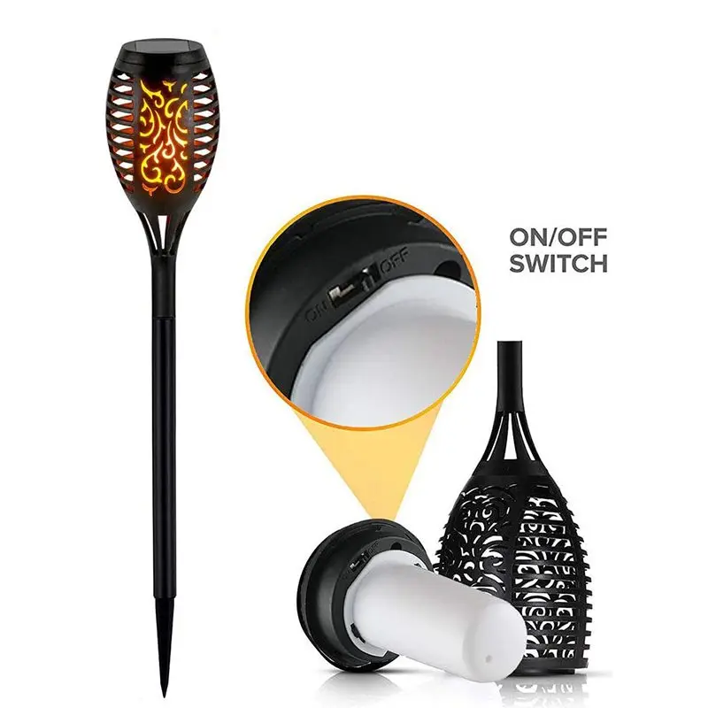 Соларен градински фенер - Solar Flame LED Light XF-6017 » Murzel.bg Соларен градински фенер XF-6017 - Solar Flame LED Light XF-6017