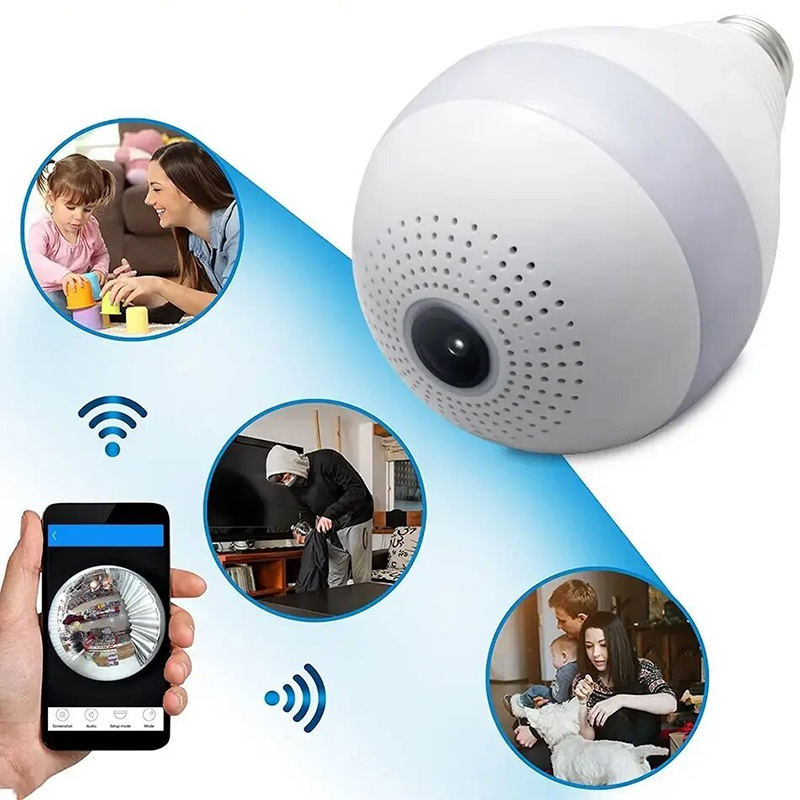 Панорамна WiFi камера тип крушка - Panoramic camera