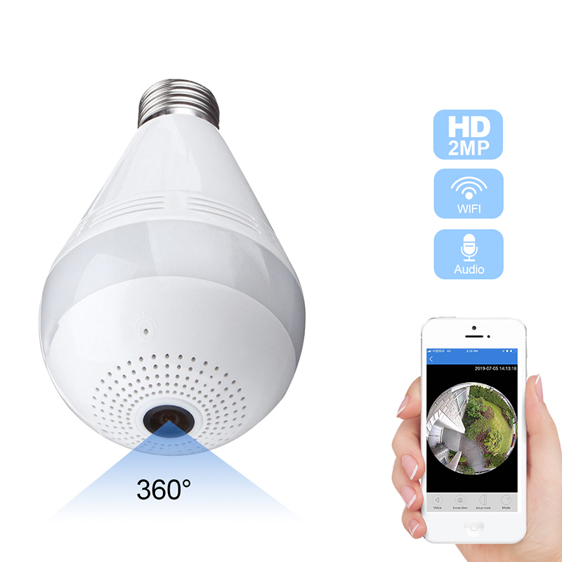 Панорамна WiFi камера тип крушка - Panoramic camera » Murzel.bg Панорамна WiFi камера тип крушка - Panoramic camera