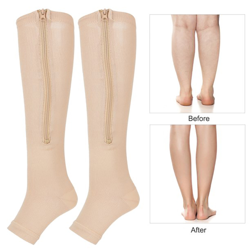 Компресивни стягащи чорапи с цип - Compression socks