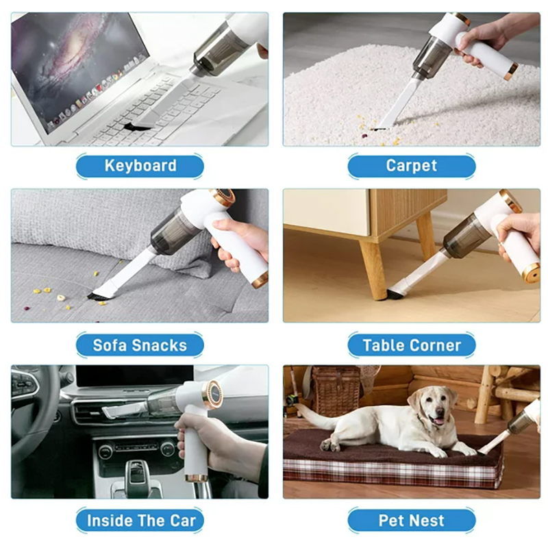 Ръчна сгъваема мини прахосмукачка Q8 9000Pa - HandVacCleaner
