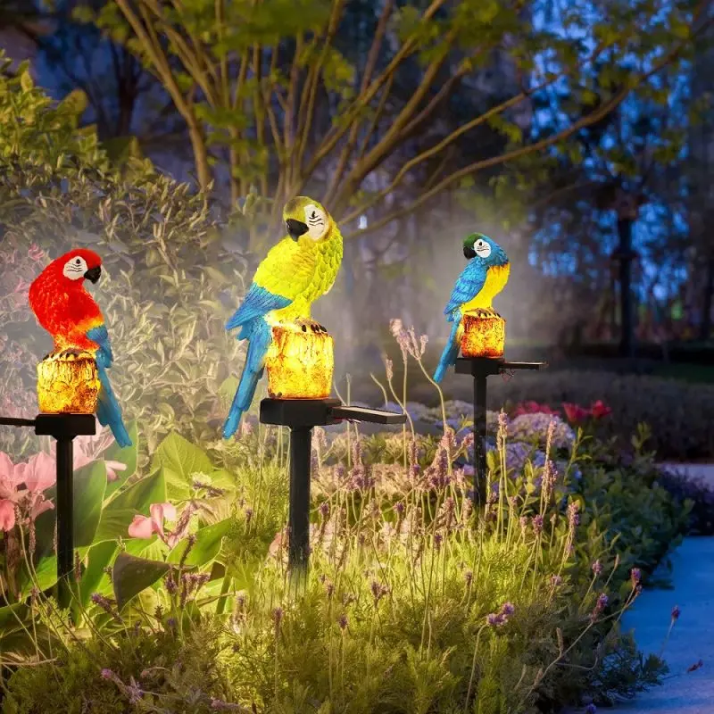 Соларна лампа за градина Папагал - Solar lamp Parrot » Murzel.bg Соларна лампа за градина Папагал - Solar lamp Parrot
