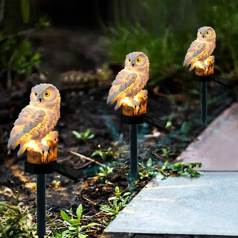 Соларна лампа за градина Сова - Сolar lamp Owl » Murzel.bg Соларна лампа за градина Сова - Сolar lamp Owl