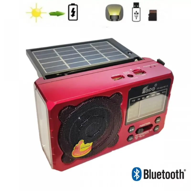 Соларно радио с bluetooth и LED фенер - SolarRadio » Murzel.bg Соларно радио с bluetooth и LED фенер - SolarRadio