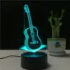 3D LED нощна лампа в три варианта Мече, Сърце и Китара - 3DLamp » Murzel.bg 3D LED нощна лампа в три варианта - Мече, Сърце и Китара - 3DLamp