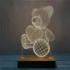 3D LED нощна лампа в три варианта Мече, Сърце и Китара - 3DLamp » Murzel.bg 3D LED нощна лампа в три варианта - Мече, Сърце и Китара - 3DLamp