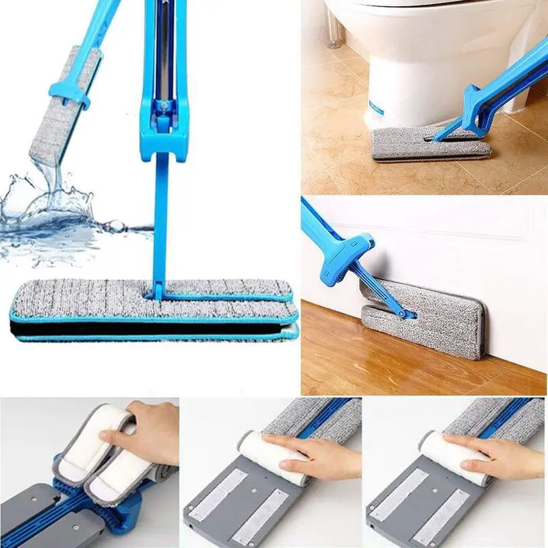Микрофибърен двустранен моп за сухо и мокро почистване - MicrofiberMop » Murzel.bg Микрофибърен двустранен моп - MicrofiberMop