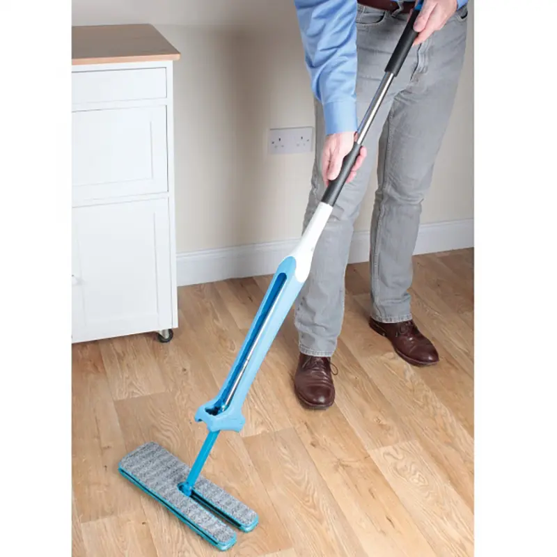 Микрофибърен двустранен моп за сухо и мокро почистване - MicrofiberMop » Murzel.bg Микрофибърен двустранен моп - MicrofiberMop