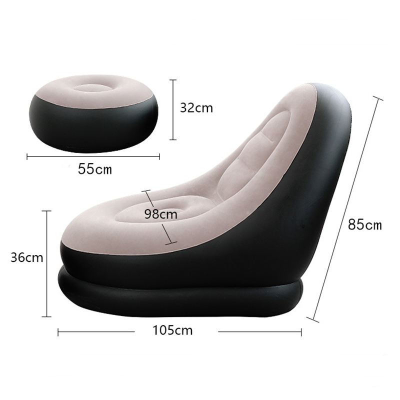 Надуваемо канапе с подложка за крака - InflatableSofa