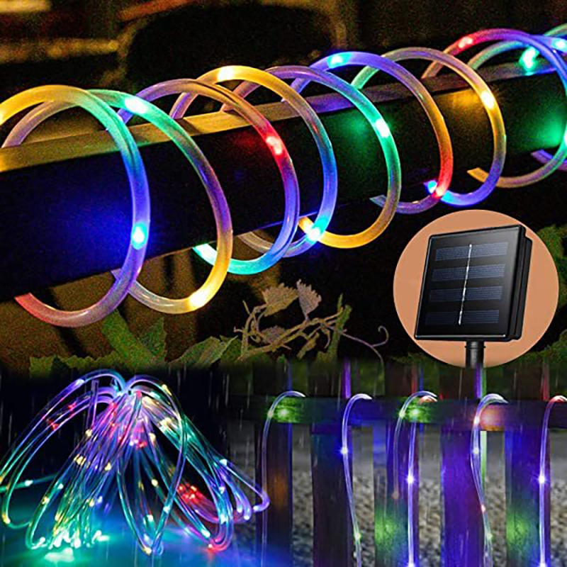 Многоцветен светещ соларен маркуч 10м - SolarHose