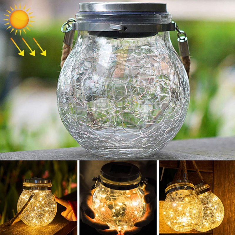 Соларна стъклена декоративна лампа - Glasslamps
