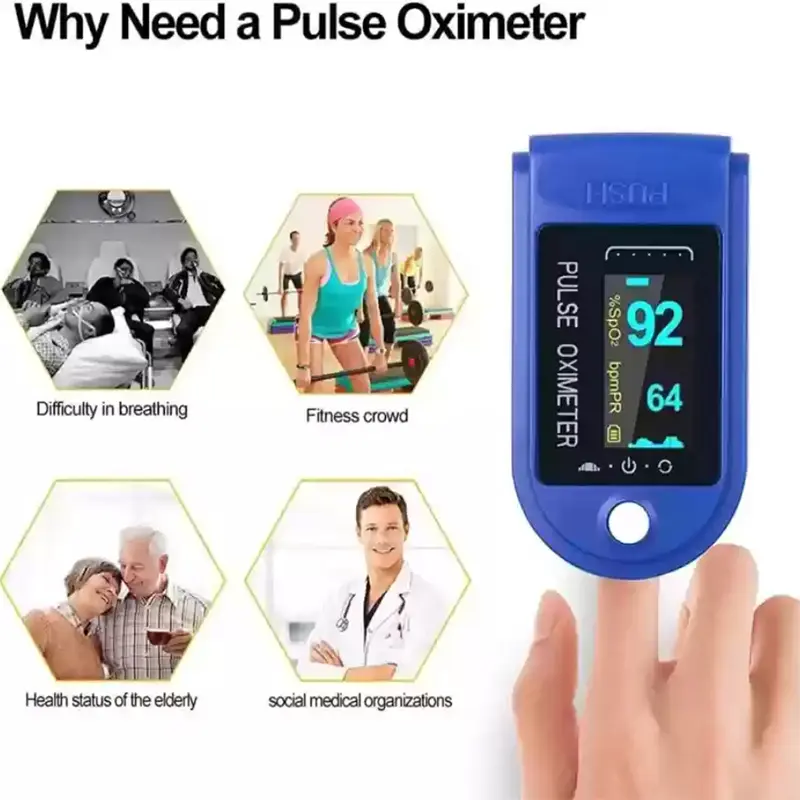 Оксиметър, уред за измерване на сърдечен пулс и кислород - PulseOximeter » Murzel.bg Уред за измерване на пулс - PulseOximeter