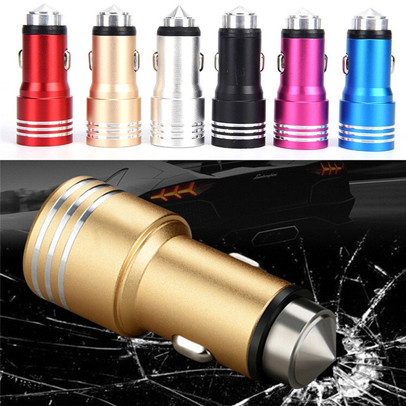 Алуминиев адаптер за запалка на кола с 2 бр. USB - CarLighter