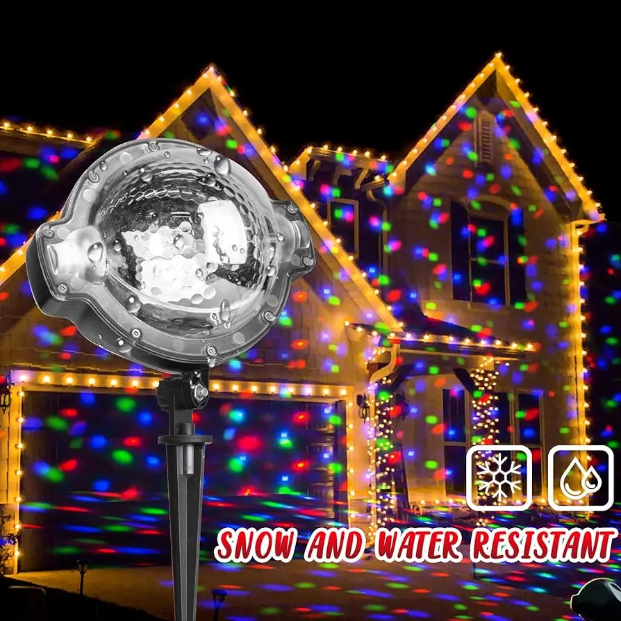 LED лазерен прожектор Снеговалеж - ChristmasSnowfall » Murzel.bg LED лазерен прожектор Снеговалеж