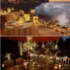 Соларни градински лампички гирлянд 10м. цветни- FairyLights » Murzel.bg Градински лампички гирлянд 24м. - StringLights