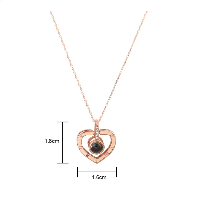 Колие с надпис Обичам те на 100 езика - LoveYouNecklace