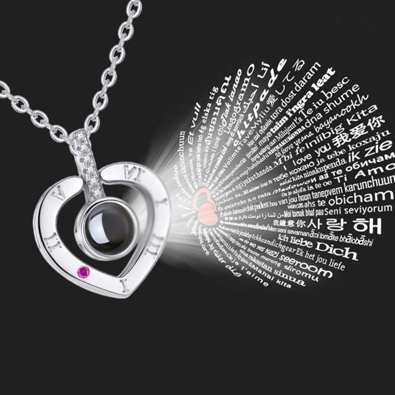 Колие с надпис Обичам те на 100 езика - LoveYouNecklace » Murzel.bg Колие с надпис Обичам те на 100 езика - LoveYouNecklace