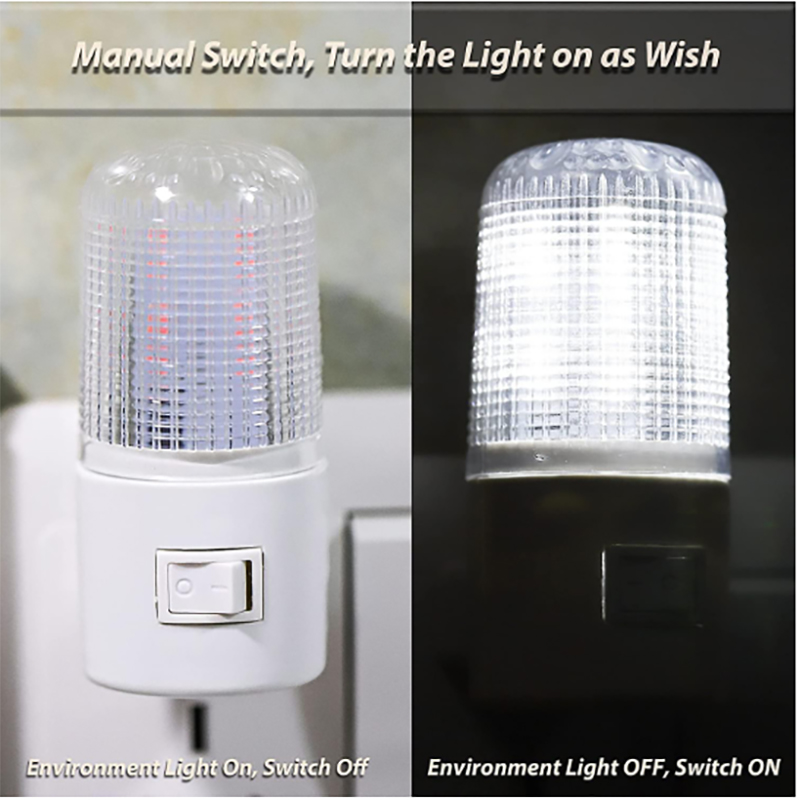Аварийна LED нощна лампа с ръчен превключвател - LightSwitch