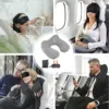 Надуваема възглавница за пътуване + маска за очи - ТravelKit » Murzel.bg Надуваема възглавница за пътуване + маска за очи - ТravelKit