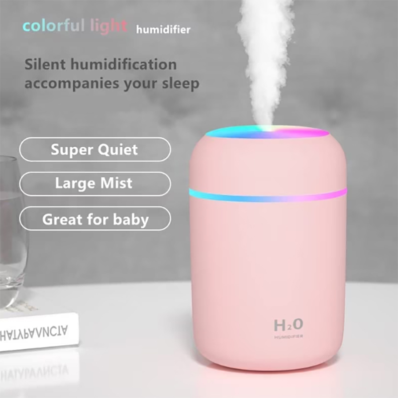 Светещ мини овлажнител за въздух за дома и колата - Humidifier