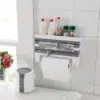 Диспенсър за кухненска хартия и фолио 3 в 1 - PaperHolder » Murzel.bg Диспенсър за кухненска хартия и фолио 3 в 1 - PaperHolder